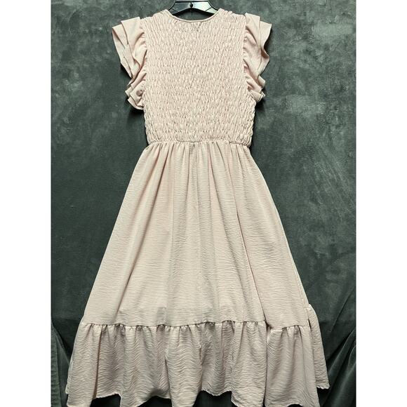 Beeson River Dress Woman’s 3XL Pink Smocked Ruffle Sleeve Modest Cottage Core - Picture 12 of 12